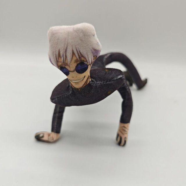 BOOCRE Anime Plüschfigur Gojo Satoru und Itadori Yuji als bewegliche Cosplay Puppe zur Zimmerdekoration - Bild 1