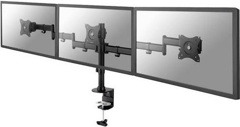 Neomounts NM-D135D3BLACK 3fach Monitor-Tischhalterung in Schwarz für 10 bis 27 Zoll mit VESA 75x75 mm, neigbar und schwenkbar - Bild 1
