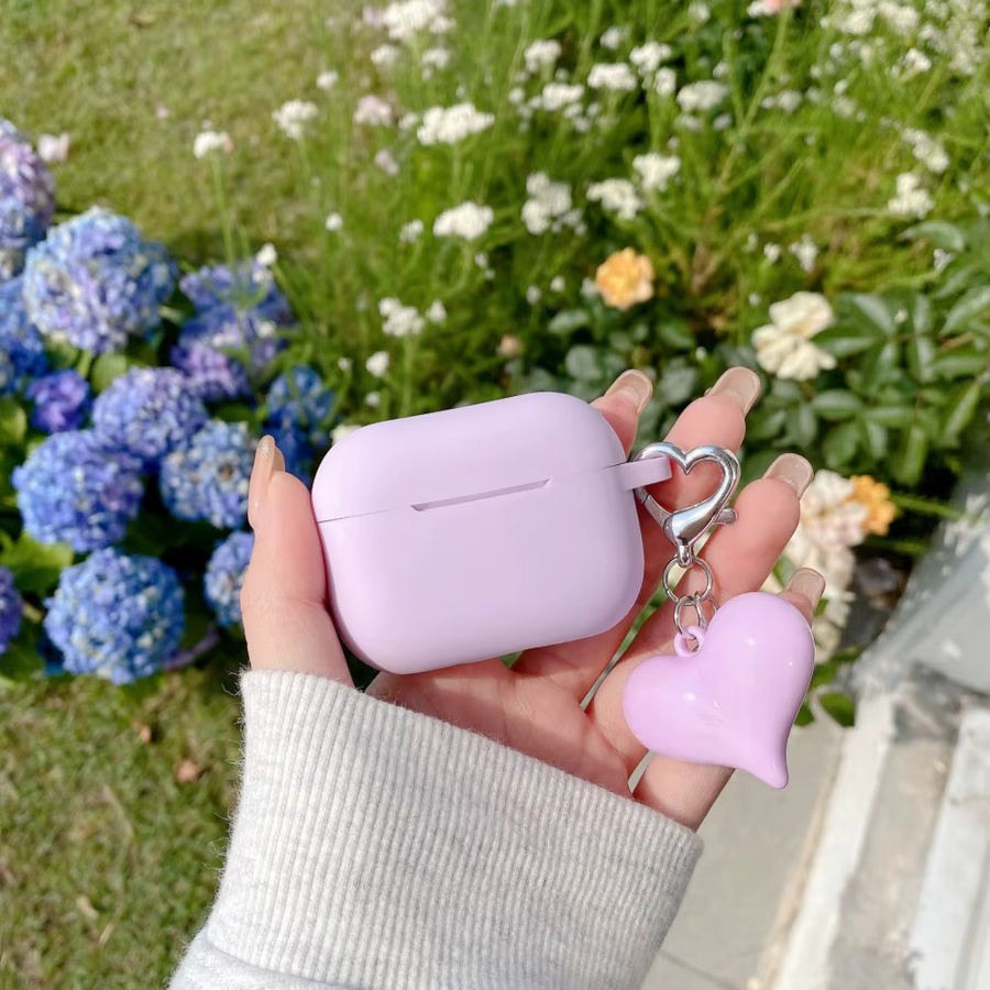 Silikon-Schutzhülle für Apple AirPods Pro und AirPods 4 3 2 1 Pro 2 in Lila von DO AS YOU WISH - Bild 2
