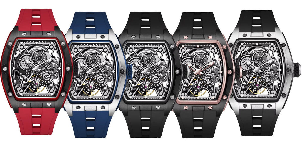 Daniel Gorman Armbanduhr, Automatik, Silber, Silikon, Herren - Bild 2