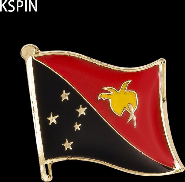 Brosche Papua-Neuguinea-Flagge, Unisex - Bild 1