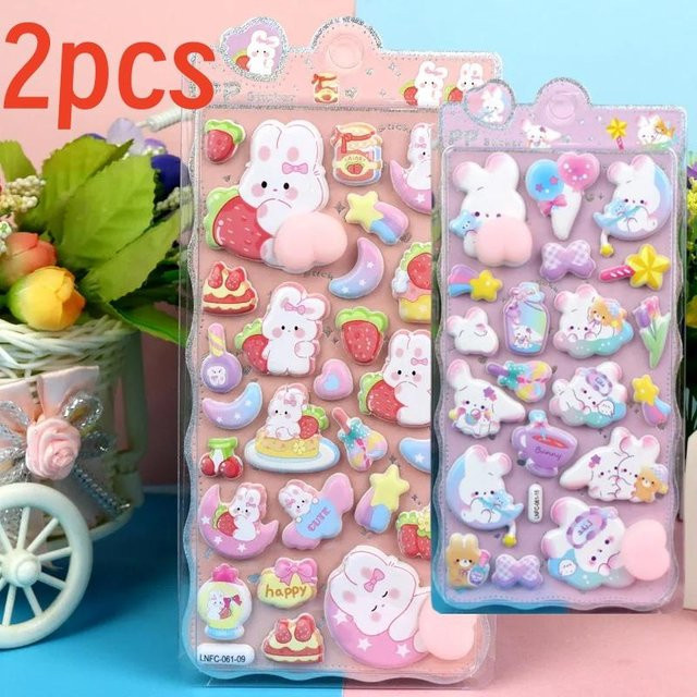 Yiran toy 1 3D Squishy Tiere Aufkleber 4-teiliges Set - Bild 1