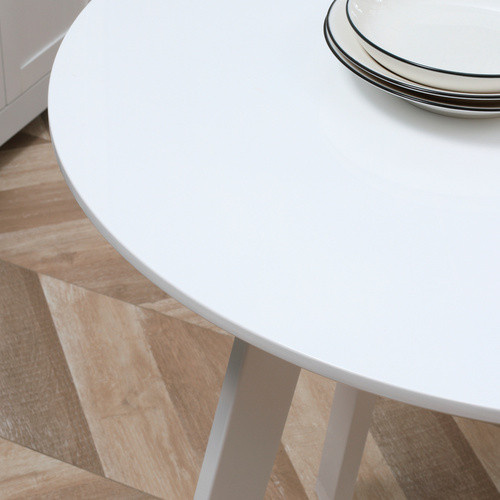 HOMCOM Esstisch in modernem Design, Weiß, B/T/H: 72 x 72 x 75 cm - Bild 3