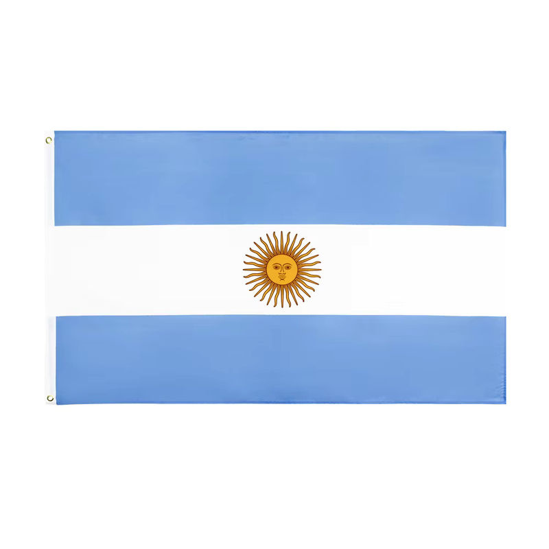 Argentinien Flagge aus Polyester für Indoor und Outdoor Dekoration, Blau, B x H: 150 x 90 cm - Bild 2