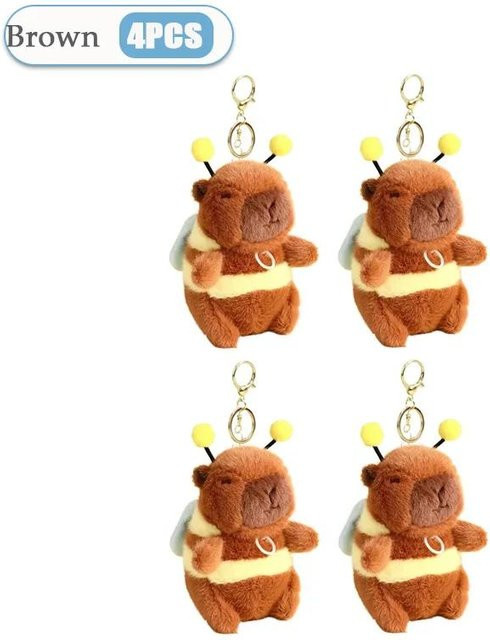 Yiran toy Capybara Plüsch-Bienenpuppe, Taschenanhänger, braun - Bild 1