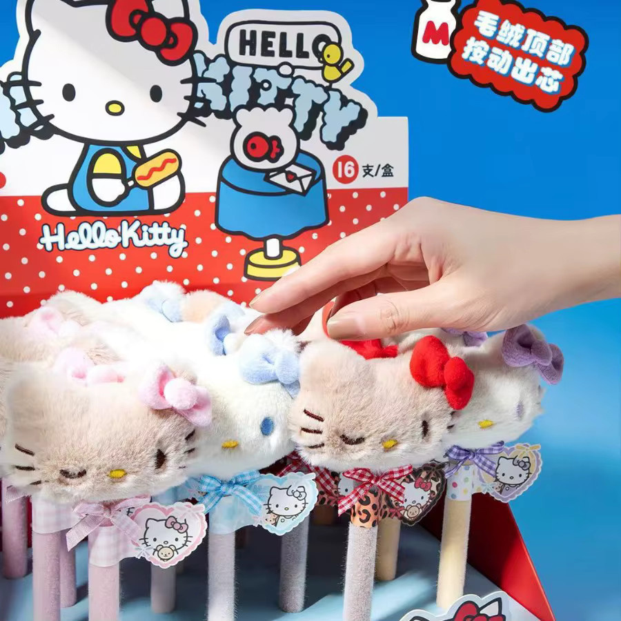 Sanrio Hello Kitty Plüschpuppen Kugelschreiber mit schwarzer Tinte in Multicolour - Bild 2