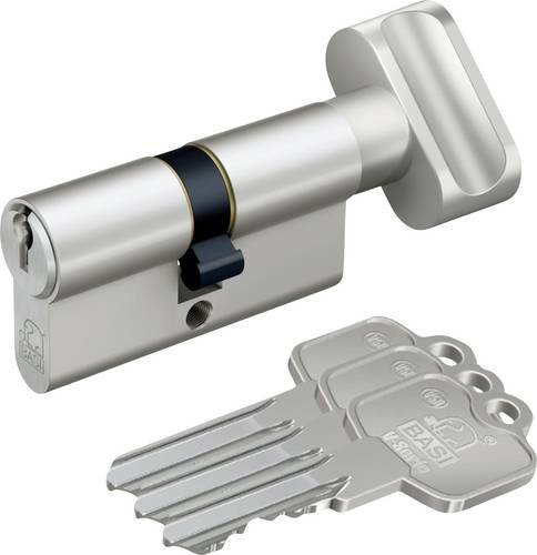 BASI Profil-Knaufzylinder V5031-0505-0010 in Silber, Messing, Maße: 35 x 35 mm - Bild 1