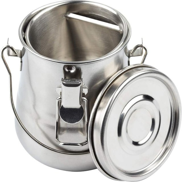 Lonely Finger Ölpinselwascher aus Edelstahl in Silber, tragbare und auslaufsichere Pinselwaschmaschine mit Deckel und Filtersieb für Ölgemälde - Bild 1