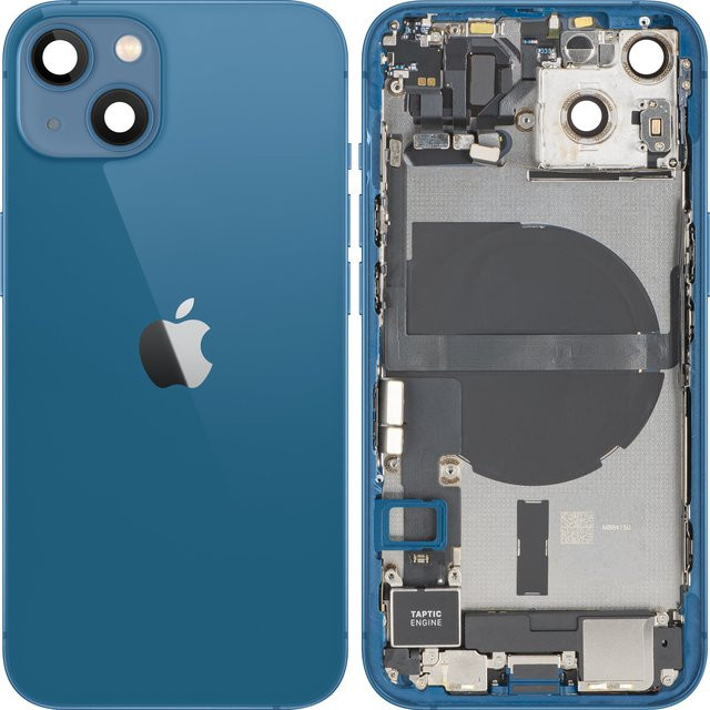Apple iPhone 13 Batteriedeckel mit Mittelgehäuse in Blau (gebraucht) - Bild 1