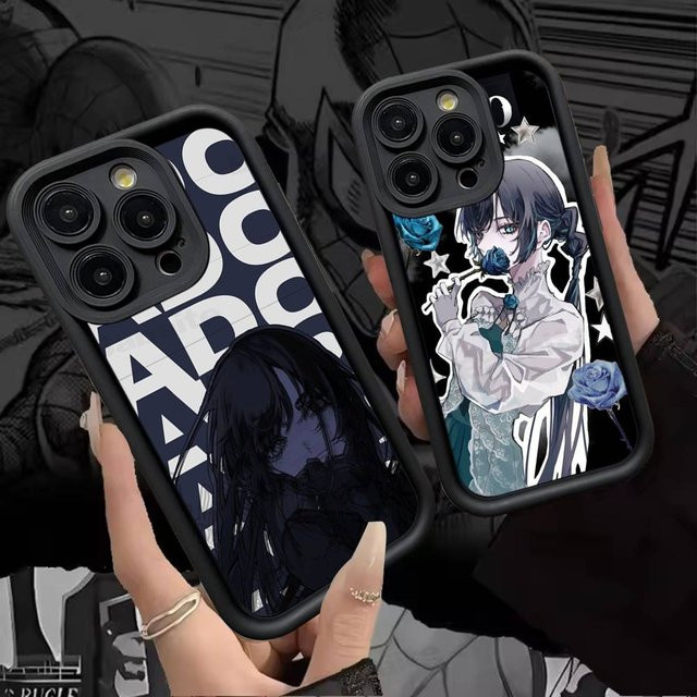 Epc Ado Kyogen X Uta Handyhülle für iPhone 17 16 15 14 13 12 11 Pro Max Plus, Schwarz, weiche und stoßfeste Schutzhülle mit vollständiger Abdeckung - Bild 1
