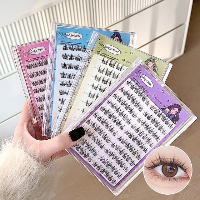 Gegebear Falsche Wimpern, Sonnenblume, natürlich, C-Curling, Unisex - Bild 1