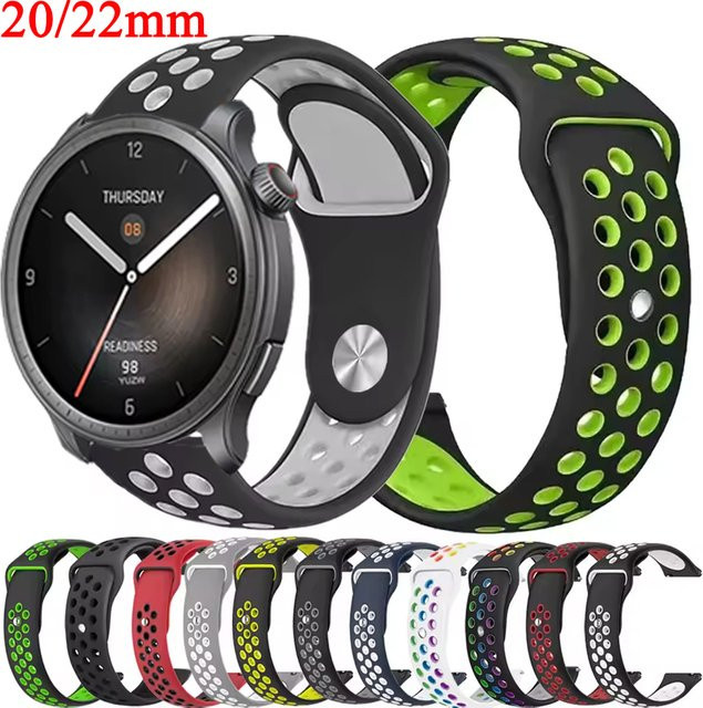 Amazfit Uhrenarmband Silikon, Bunt, Unisex - Bild 1