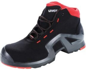 uvex Schnürstiefel S3 in Schwarz/Rot mit x-tended support, Größe 37 - Bild 1