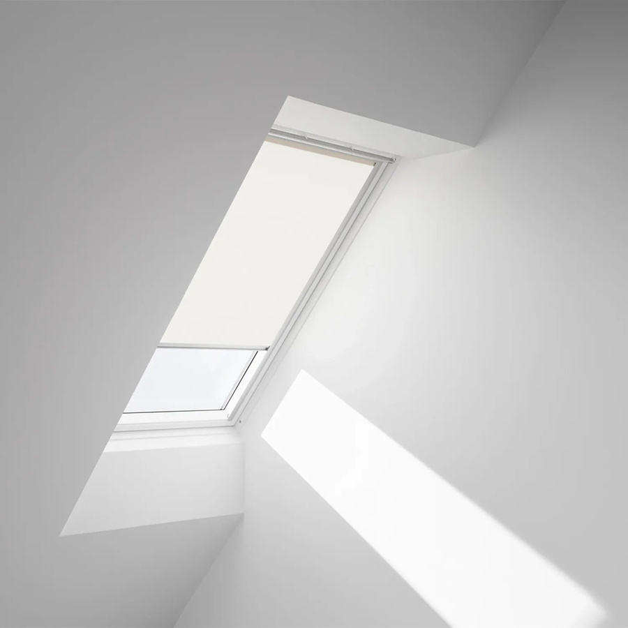 VELUX Verdunkelungsrollo manuell in Beige und Silber aus Polyester - Bild 2