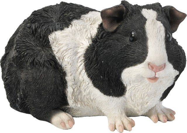 HotAnt Meerschweinchen Figur Stil 4 aus Polystone in Schwarz-Weiß - Bild 1