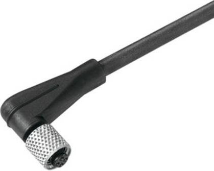 Weidmüller Sensor-Aktor-Steckverbinder 1873260500 konfektioniert M5 Buchse gewinkelt Schwarz 5,00 m 3-polig - Bild 1