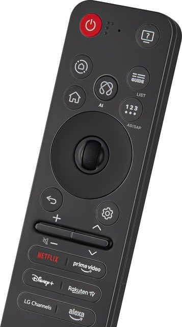 LG MR25GA Magic Remote Fernbedienung in Schwarz mit AI Voice, Motion Pointer und Alexa Kompatibilität für LG Fernseher Modelljahr 2025 - Bild 1