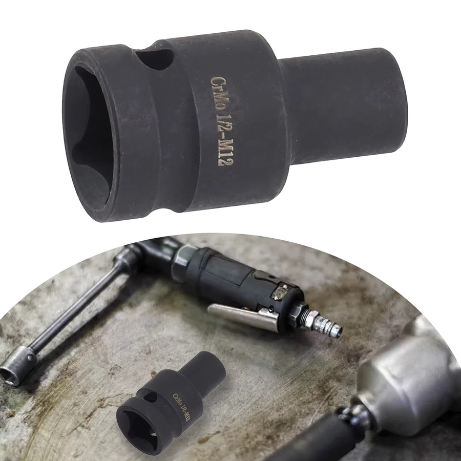VIBRATITE Vierkant-Steckschlüssel Set 6-24mm mit 1/2 Zoll Vierkantantrieb für pneumatische Ratschenschlüssel M6-M24 - Bild 3