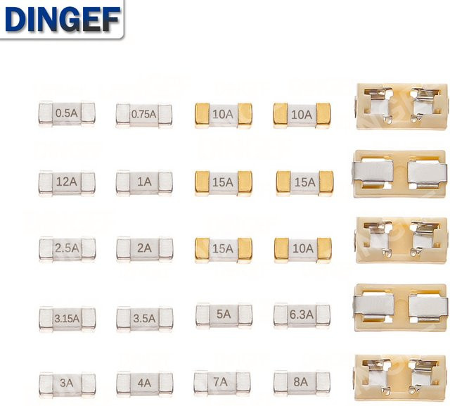 DNIGEF 10 Stück 1808 SMD-Sicherungen, flinke Oberflächenmontagesicherungen für PCB-Schaltungsschutz, verschiedene Stromstärken von 500 mA bis 15 A - Bild 1