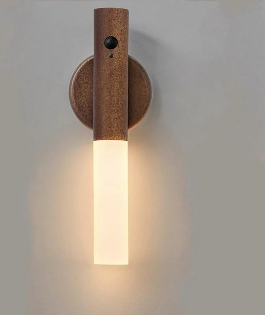 YJMP Super Lighting Intelligentes LED Nachtlicht mit Bewegungssensor, Wiederaufladbare Magnetische Wandleuchte in Beige für Flur, Schlafzimmer und Badezimmer - Bild 1