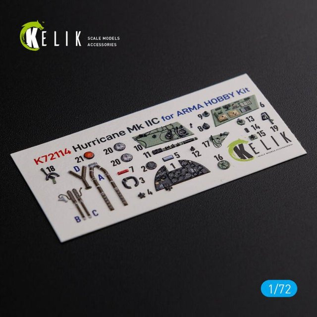 Arma Hobby Hurricane Mk IIC - Interior 3D-Decals - Bild 1
