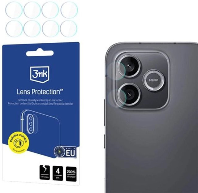 3MK Protection Schutzfolie für die Rückkamera des Honor 600 Lite, gehärtetes Glas, 4er-Set, transparent - Bild 1