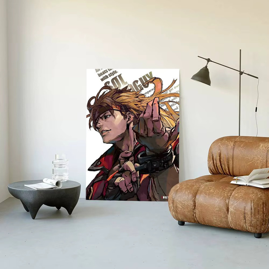 Wasserfestes Guilty Gear Anime-Poster mit Aufkleber-Funktion, Mehrfarbig, B/H: 15,0 x 15,0 cm - Bild 6