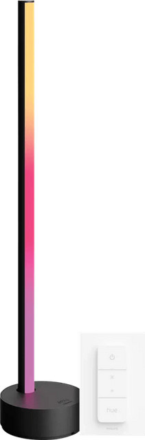 Philips Hue Gradient Signe Tischleuchte Schwarz mit Dimmer und Multicolour LED-Effekten - Bild 1