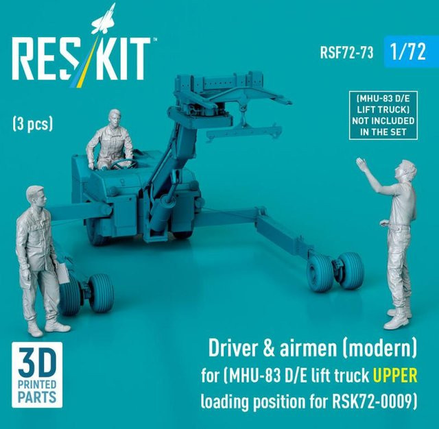 ResKit Models Driver & airmen, Fahrzeuge, 3-teiliges Set, 1:72 - Bild 1