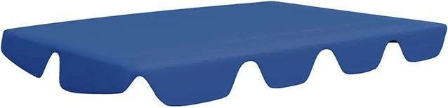 vidaXL Ersatzdach für Hollywoodschaukel aus Polyester in Blau B: 150 cm, T: 105 cm, H: 130 cm, T: 70 cm - Bild 1
