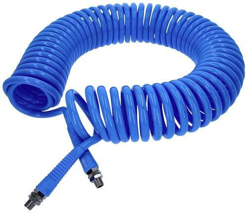 KS Tools PU-Druckluft-Spiralschlauch Ø 8mm in Blau - Bild 1