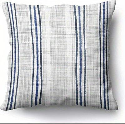 JMG Clothing Dekokissen mit gestreiftem Muster in Weiß, B/H: 50 x 50 cm - Bild 1