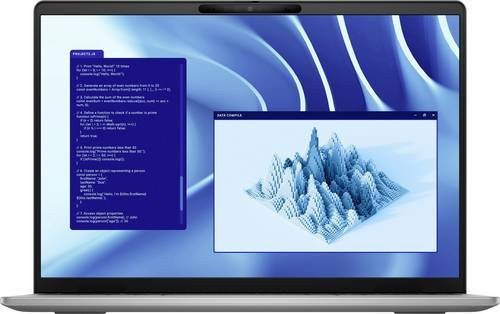 Dell Latitude 7455 Notebook Grau mit 14 Zoll Display, Qualcomm Snapdragon X1P-64-100, 16GB RAM, 512GB SSD, Windows 11 Pro, HDMI und USB-C - Bild 1
