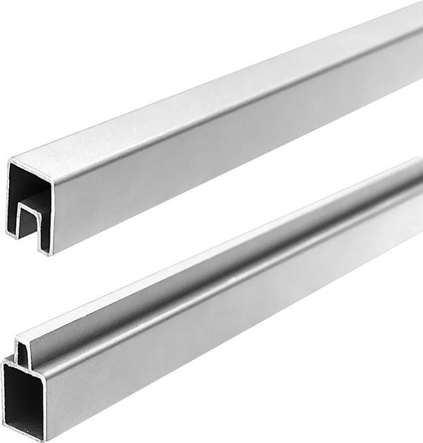 T&J Ecosteck Start und Abschluss Set Silber aus Aluminium B/T/H: 32 x 25 x 1800 mm - Bild 1