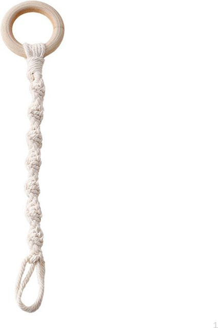Wisenest Makramee Hänge-Verlängerungsseil für Zimmerpflanzen, Weiß, Länge: 31 cm - Bild 1