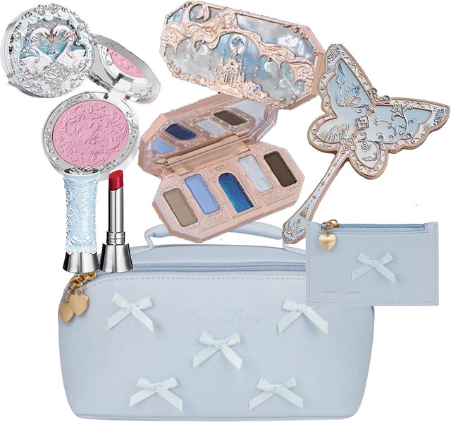 FlowerkWindows All-in-One-Make-up-Set, Lidschatten-Palette, Rouge, Lippenstift, glänzend - Bild 1