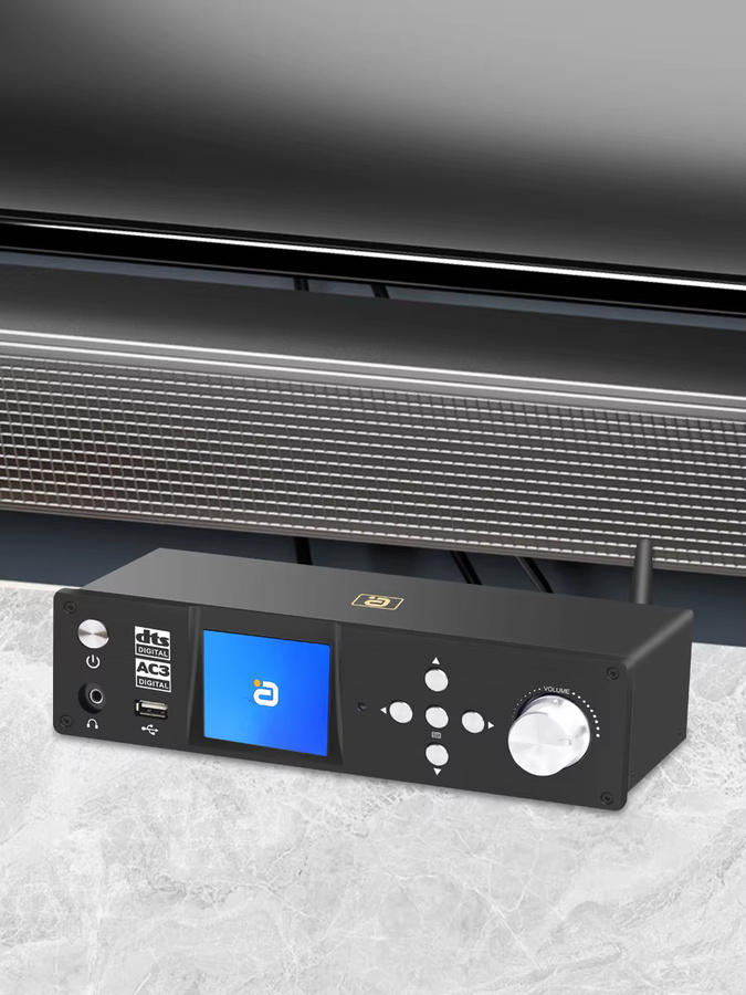 AYINO 4K HDMI 2.0 DAC Konverter mit Bluetooth 5.4, 5.1CH Audio Decoder, ESS9038q2m, APTX, DTS-HD, AC3, DSD 768KHz und ARC in Schwarz - Bild 5