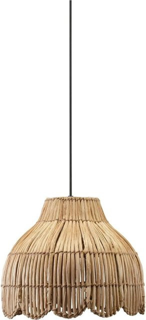 PR Home Pia Außenpendelleuchte aus Rattan in Beige, B/T/H: 24 x 20 x 20 cm - Bild 1