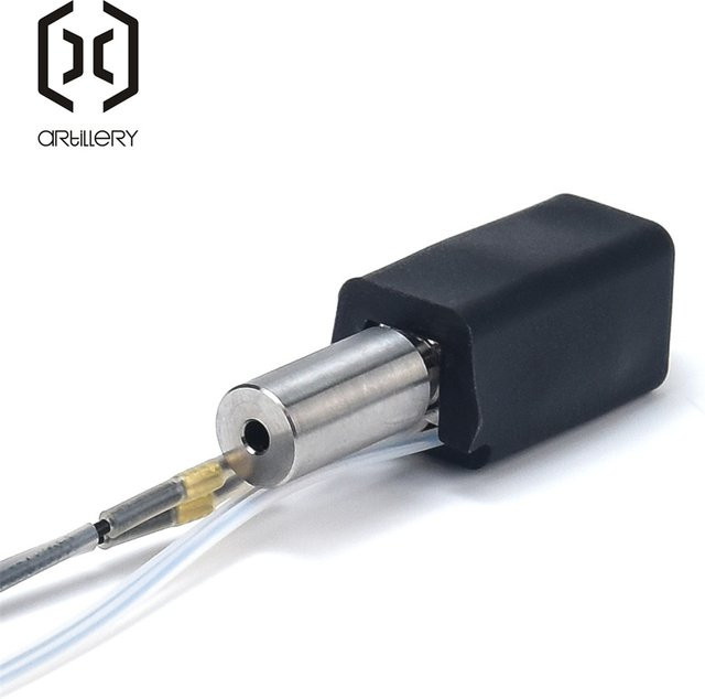 Artiller Hot-End Komponente mit 24V 48W Keramikzylinderheizung und NTC100K Thermistor in Schwarz für FDM-Drucker - Bild 1