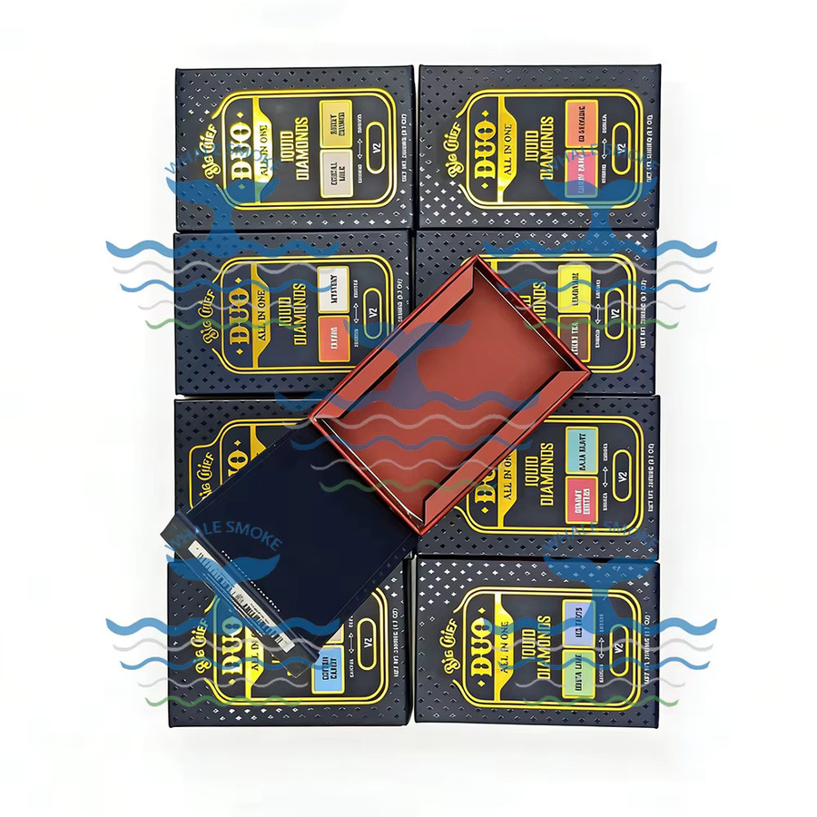 Big Chief Kartuschen-Aufbewahrungsboxen aus Papier, Dual-Kammer-Displaybox mit Klappdeckel und Siebverpackung, 1+1ml - Bild 2