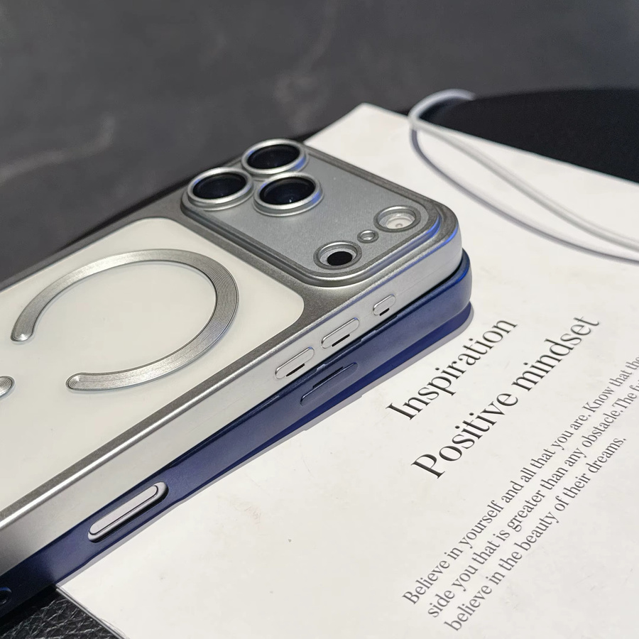 Apple Magnetische Schutzhülle für iPhone 11 bis iPhone 17 Pro Max, Mattierte harte stoßfeste Rückseite - Bild 3