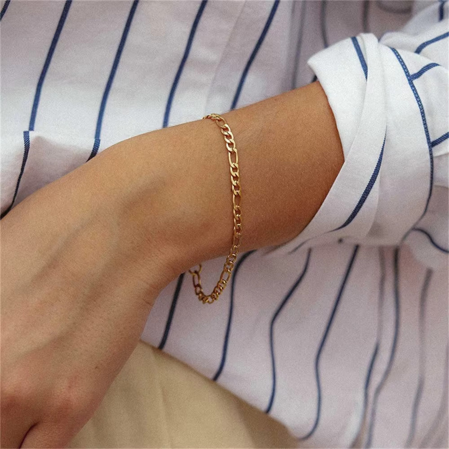 Armband FOMALHAUT, Edelstahl, Gold, 4 mm, Unisex - Bild 1