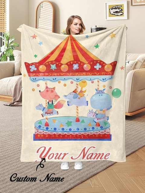 SRH Personalisierte Kuscheldecke mit eigenem Foto in Multicolour - Bild 1