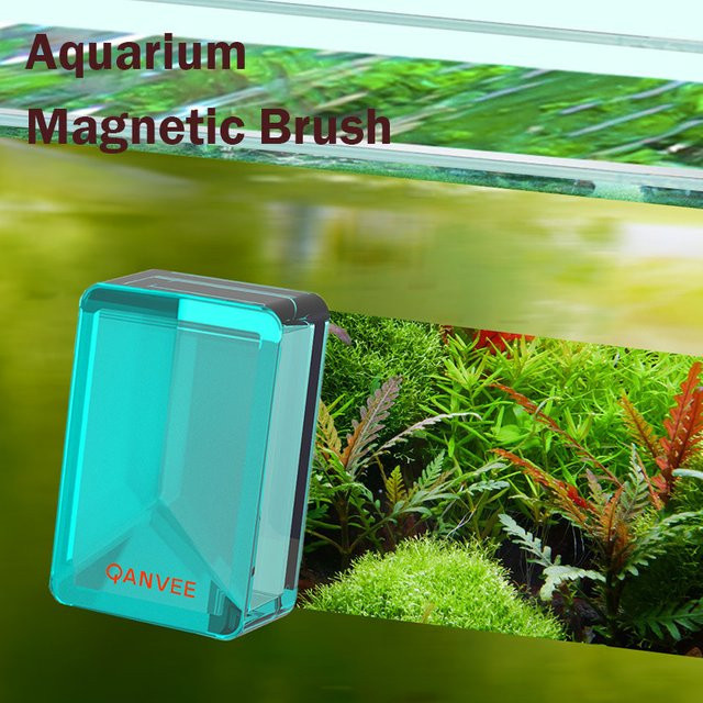 Qanvee Aquarium Magnetbürste zur Glasreinigung für Aquarien und Fischbecken - Bild 1