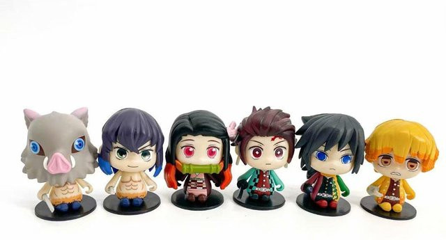 MIFEN Demon Slayer Blockmodell, 6-teiliges Set, Grau, Bunt / Mehrfarbig - Bild 1