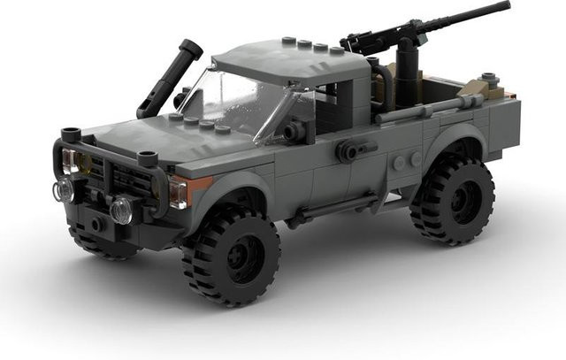 BuildMoc SWAT Militär Streitwagen LKW Modell Bausteine ab 6-12 Jahren - Bild 1