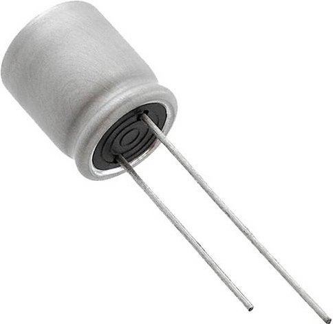 Panasonic Elektrolyt-Kondensator radial bedrahtet 82 µF 25V 20% silber - Bild 1