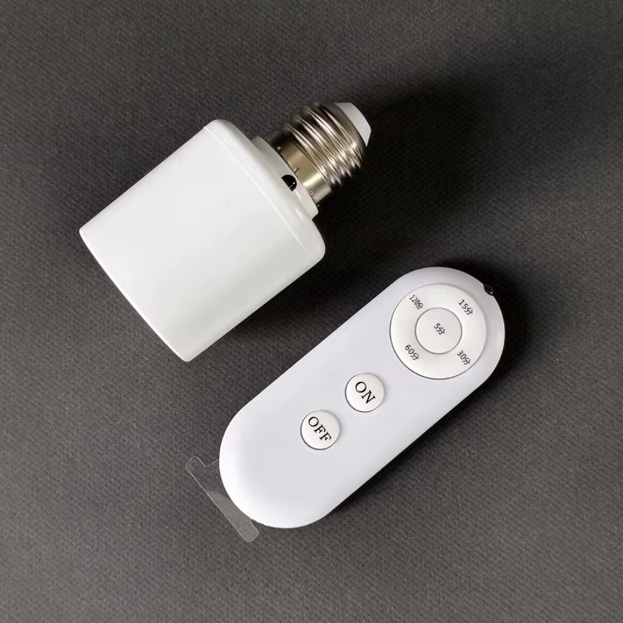 AXUS Smart E27 Lampenfassung mit Fernbedienung und Timer in Weiß - Bild 4