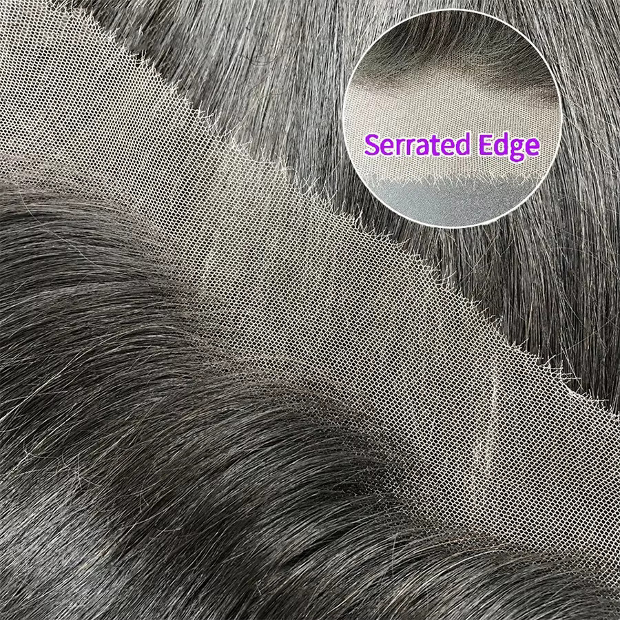 Eva Hair HD Lace Closures Frontal, Echthaar, Glatt - Bild 3