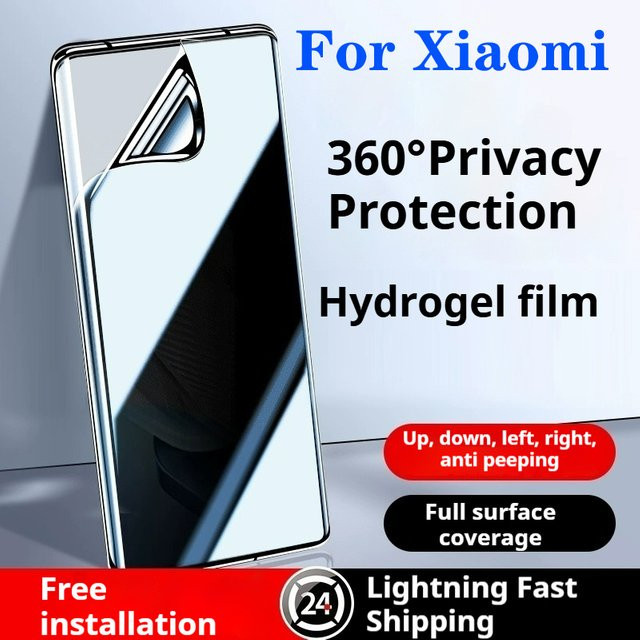 ξ Mystery 14 Ultra Hydrogel Displayschutzfolie mit 360° Privatsphäre-Schutz für Xiaomi 15 Ultra, Civi 2, 3, 4 Pro sowie Xiaomi 11 und 10 Pro, transparent - Bild 1